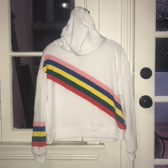 NWOT Wildfox Spectrum Marquis ZIP Hoodie Sz XS - Picture 5 of 7